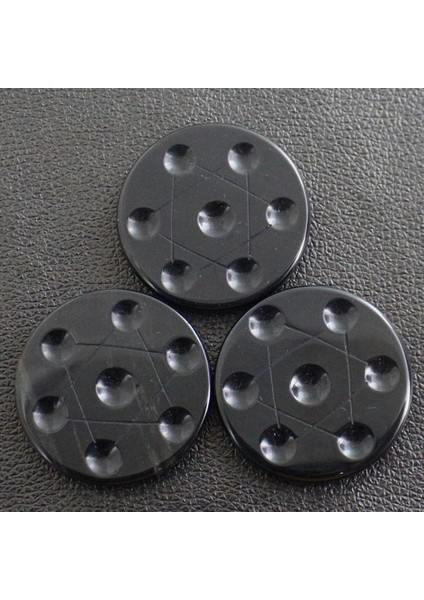 1 Set Yarı Değerli Taş Yedi Yıldız Dizisi Kristal Obsidiyen Taban Dekoru