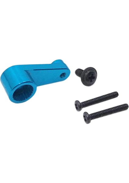 Metal Servo Bağlantı Çekme Çubuğu ve 28T Servo Wltoys 124018 Dıy Modifiye Mavi