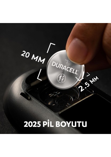 CR2025 Lityum Düğme Pil 2li Blister 3V (DL2025)