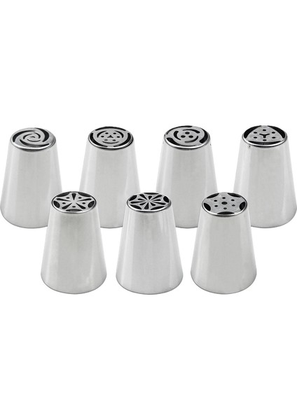 Rus Boru Ipuçları Dıy Boru Ipuçları Set Kek Dekorasyon Malzemeleri İçin Cupcake 7 Adet (Yurt Dışından)