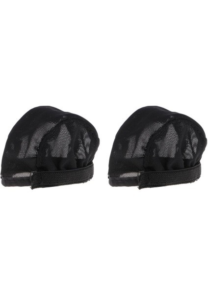 2 Adet Bebek Pratik Dıy Sabit Wig Net Headgear Blythe Dolls Siyah (Yurt Dışından)