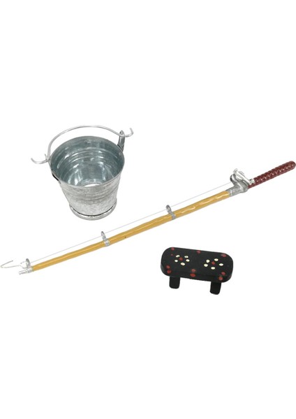 1:12 Ölçek Mini Alaşım Balıkçılık Çubuğu + Dollhouse Modeli Için Set (Yurt Dışından)