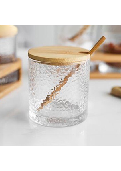 Ahşap Kapaklı Cam Kavanoz 280 ml. (Yurt Dışından)