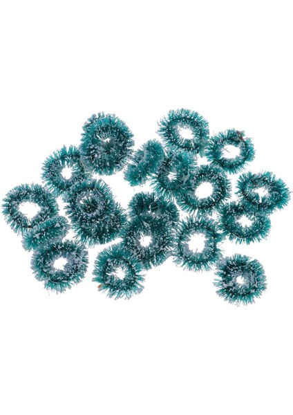 20PCS Minyatür Noel Çelenk Süsleri Ağaç Döşeme Süsleme Dekoru (Yurt Dışından)