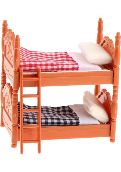 1:12 Ölçekli Dollhouse Minyatür Ekose Ranza Mobilyaları Yatak Odası Için (Yurt Dışından) fiyatları