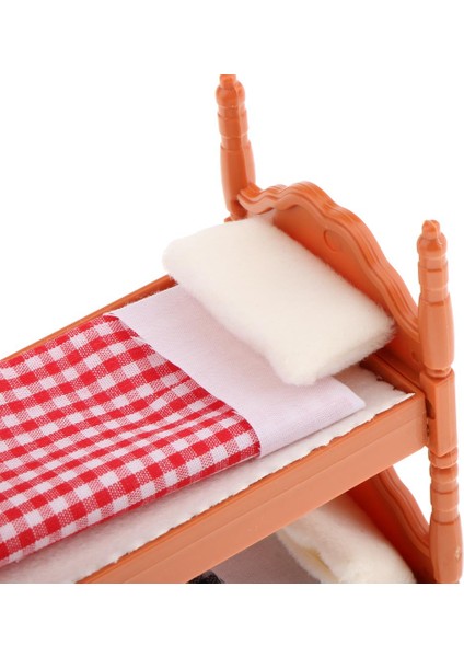 1:12 Ölçekli Dollhouse Minyatür Ekose Ranza Mobilyaları Yatak Odası Için (Yurt Dışından) indirimleri