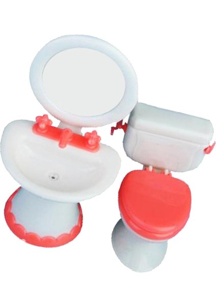 Dollhouse Mobilya Banyo Set Tuvalet ve Lavabo (Yurt Dışından)