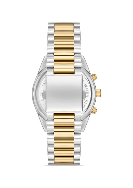 - FM31289A-D2 43 mm Silver Gold Erkek Saati
