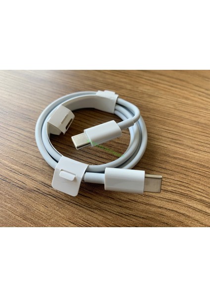 1 Metre 2.4 Amper Hızlı Şarj Kablo Samsung Uyumlu Typec Kablo (C To C) EP-DA705 Çift Tarafı Type-C