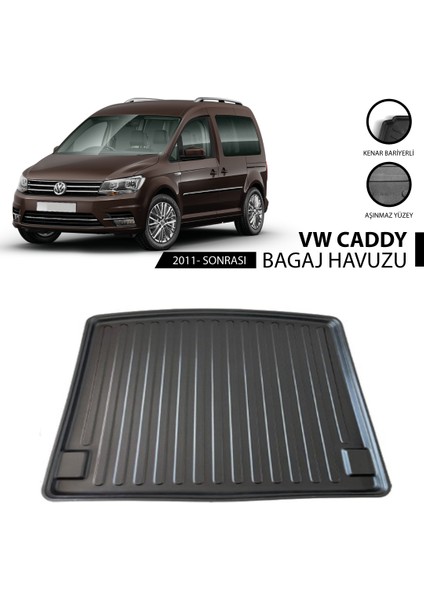 Volkswagen Caddy Bagaj Havuzu Paspası 2021-2023