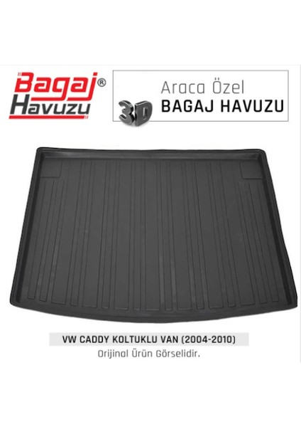 2008 Volkswagen Caddy Bagaj Havuzu Tam Uyumlu Kauçuk