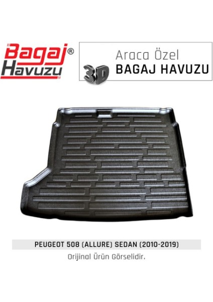 508 Bagaj Paspası Havuzlu Kauçuk 2010-2019 Allure Paket 3D Uyumlu fiyatları
