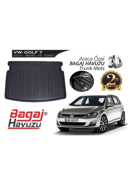 2016 Volkswagen Golf Bagaj Havuzu Tam Uyumlu