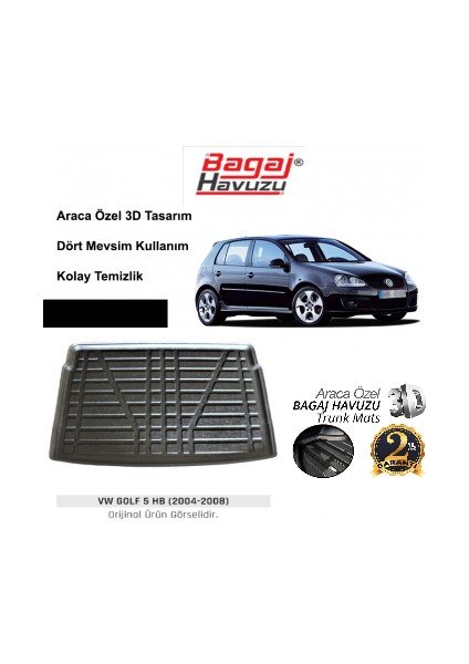 2004 Volkswagen Golf 5 Bagaj Havuzu Tam Uyumlu