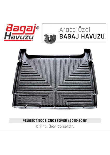 2015 Peugeot 5008 Crossover Bagaj Havuzu 3D Uyumlu Kokusuz Kauçuk fiyatları