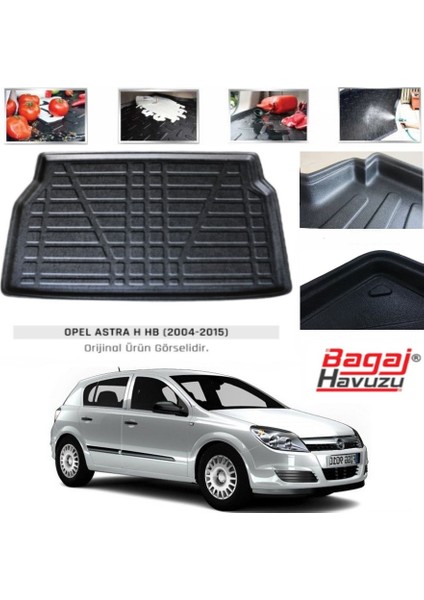 2006 Opel Astra H Hatchback 3D Uyumlu Bagaj Havuzu