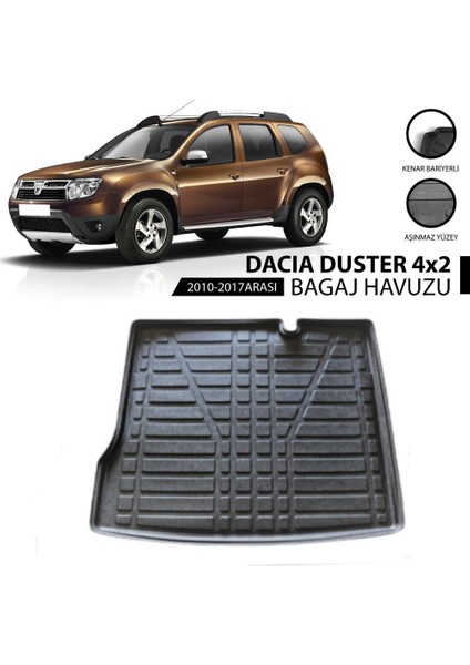 2010 Dacia Duster 4x2 Bagaj Havuzu Kauçuk Kokusuz