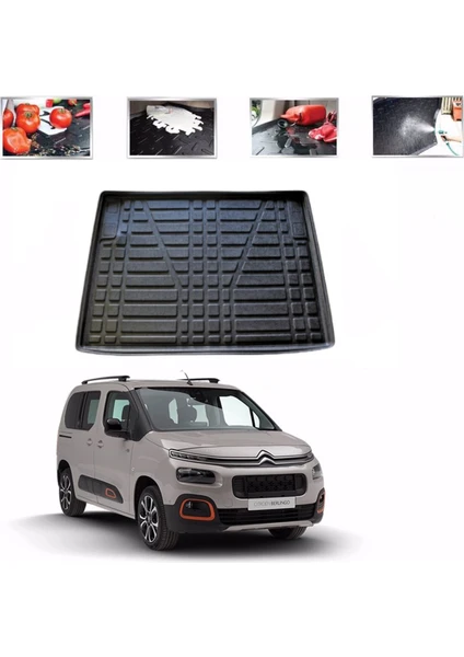 Born Garage 2022 Citroen Berlingo Bagaj Havuzu Kauçuk Kokusuz