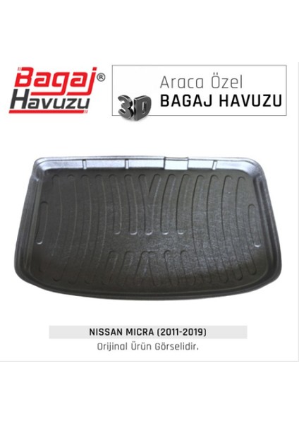 2018 Nıssan Mıcra Bagaj Havuzu Özel Üretim ve Tam Uyumlu 3D Kaucuk fiyatları