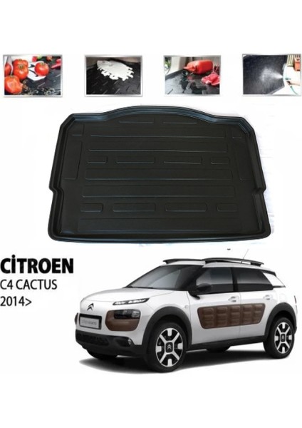 Cıtroen C4 Cactus Bagaj Havuzu 2014-2020 Özel Üretim Kokusuz Kaucuk