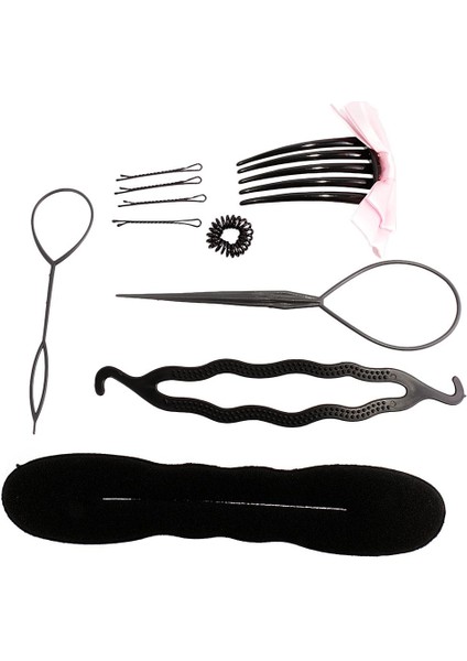 Dıy Saç Tarağı Örgü At Kuyruğu Stil Aksesuarları Seti modelleri