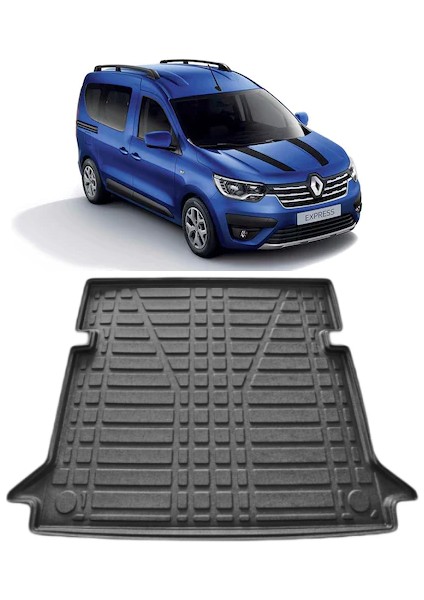 2022 Renault Express Bagaj Havuzu Araca Özel Üretim ve Tam Uyumlu Kaucuk