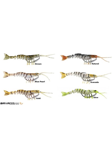 Tpe Manic Shrimp 6.5 cm 4 gr Suni Yem Glow