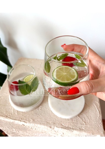 Isıya Dayanıklı Sunum Japon Tarzı Fuji Dağ Cam Bardak | Koni Bardak | 1 Adet 300 ML(8CMX9CM)