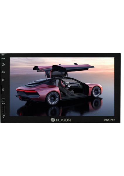Garaj Dünyası Edison EDS-702 7 Inch Double Teyp USB Mirror Link Mp5 Bluetooth Aux
