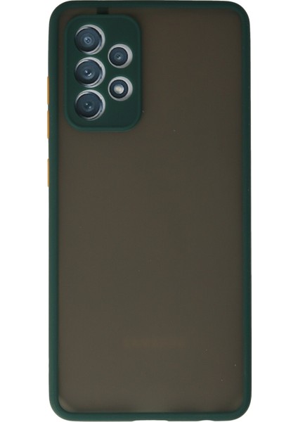 Samsung Galaxy A52 Kılıf Montreal Silikon Kapak - Koyu Yeşil 300099