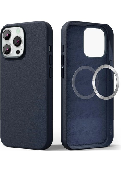 Apple iPhone 13 Pro Max Uyumlu Kılıf 6.7 Inç Magsafe ile Uyumlu Deri Kılıf Içi Kumaş Kadife