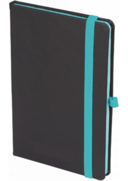 Tarihsiz Deri Defter Turkuaz Kenar