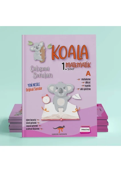 Kanguru Matematik 1.sınıf Koala Çalışma Kitabı + Dijital Kitap