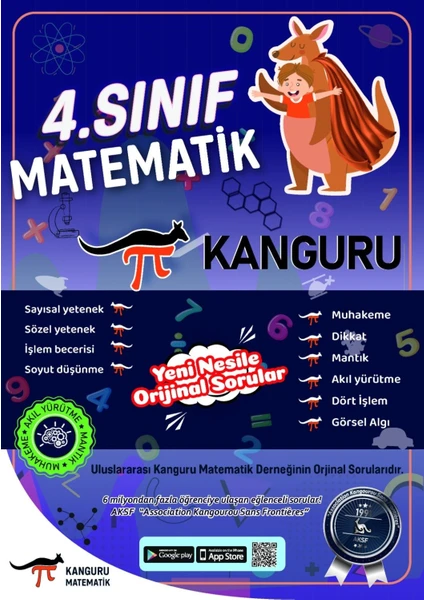 Kanguru Matematik 4. Sınıf Çalışma Kitabı + Dijital Kitap