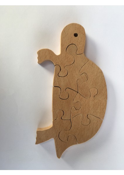 Ahşap Oyuncak Puzzle Kaplumbağa