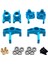 Wltoys Direksiyon Hub Taşıyıcı Kitleri 144010 144001 144002 112 114 Rc Araba Mavisi (Yurt Dışından) 1