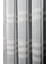 Taç Enine Çizgili Kullanıma Hazır 1/2,5 Normal Pile Tül Perde Tek Kanat - Ekru 100 x 260 cm 4