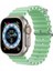 Apple Watch Seri 8/7/6/SE/5/4 Hasır Kordon KRD-75 40mm Açık Yeşil 1