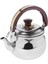 Paslanmaz Çelik Islık Çaydanlık Su Potu Kettle Metal Gümüş 2.7 L (Yurt Dışından) 4