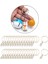 30X Keying Anahtar Zincirler Bulguları Bölünmüş Aksesuarlar 25MM_ White K 5