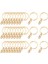 30X Keyasyon Anahtar Zincirleri Bulgular Bölünmüş 4 Bağlantı 25MM_ROSE Altın 1