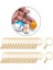 30X Keyasyon Anahtar Zincirleri Bulgular Bölünmüş 4 Bağlantı 25MM_ROSE Altın 5