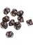 10X 10 Taraflı D10 Polyhedral Oyunlar Için Gri 4