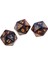 10 Adet 20 Taraflı D20 Kırmızı/mavi Için Polyhedral 4