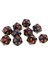 10 Adet 20 Taraflı D20 Kırmızı/mavi Için Polyhedral 5