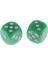 10 Adet Oyunlar Için D6 Spot Parçalar 1.6 cm Yeşil 3