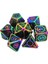 Ejderha Ölçekleri Için 7x Polyhedral Metal Rpg Masa Oyunları 18 3