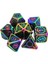 Ejderha Ölçekleri Için 7x Polyhedral Metal Rpg Masa Oyunları 18 4