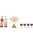 1:12 Dollhouse Mini Goblet Raf Seti Model Dekorasyon Parçaları Çocuk Hediyeleri Altın (Yurt Dışından) 5
