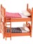 1:12 Ölçekli Dollhouse Minyatür Ekose Ranza Mobilyaları Yatak Odası Için (Yurt Dışından) 2